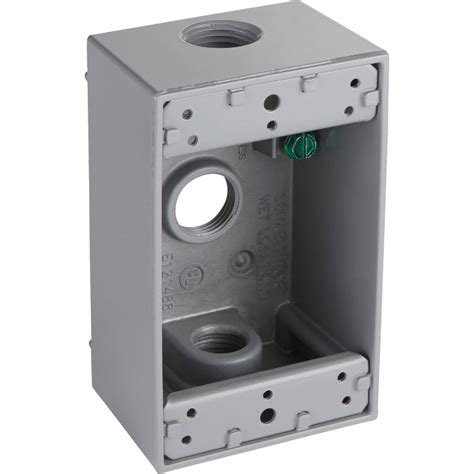 weatherproof metal gang box|single gang weatherproof outlet box.